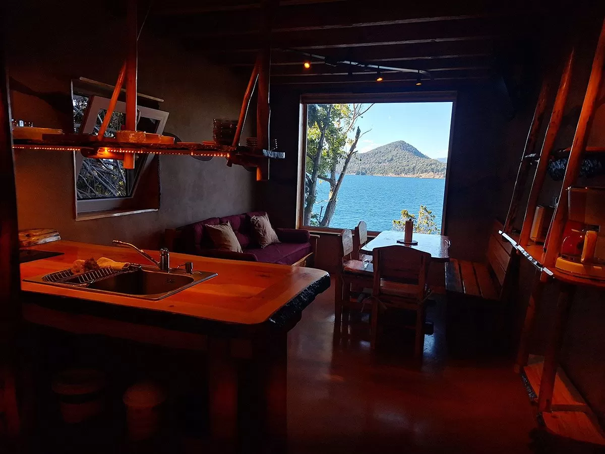 Cabaña Shanti- Para 4-5 personas con vista al lago Villa Campanario